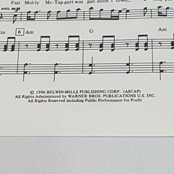 Belwin Celtic Songs Vijay Singh Sheet Music TTBB Fergus An Molly Finnan Haddie - Picture 4 of 4